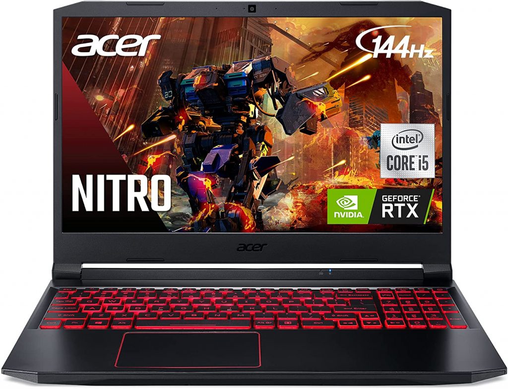 8. Acer Nitro 5 AN515-55-53E5 Gaming Laptop